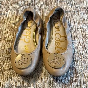 GUC Sam Edelman Freddie leather ballet flats, nude, size 9